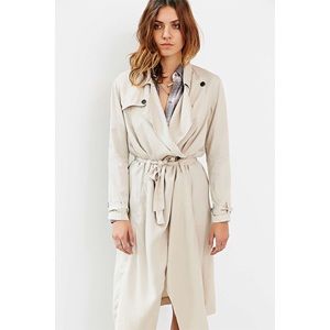 Urban Outfitters Silence+ Noise Drapey Trench Coat
